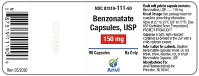 150mg-90 Count (Benzonatate 150mg 90 Count)